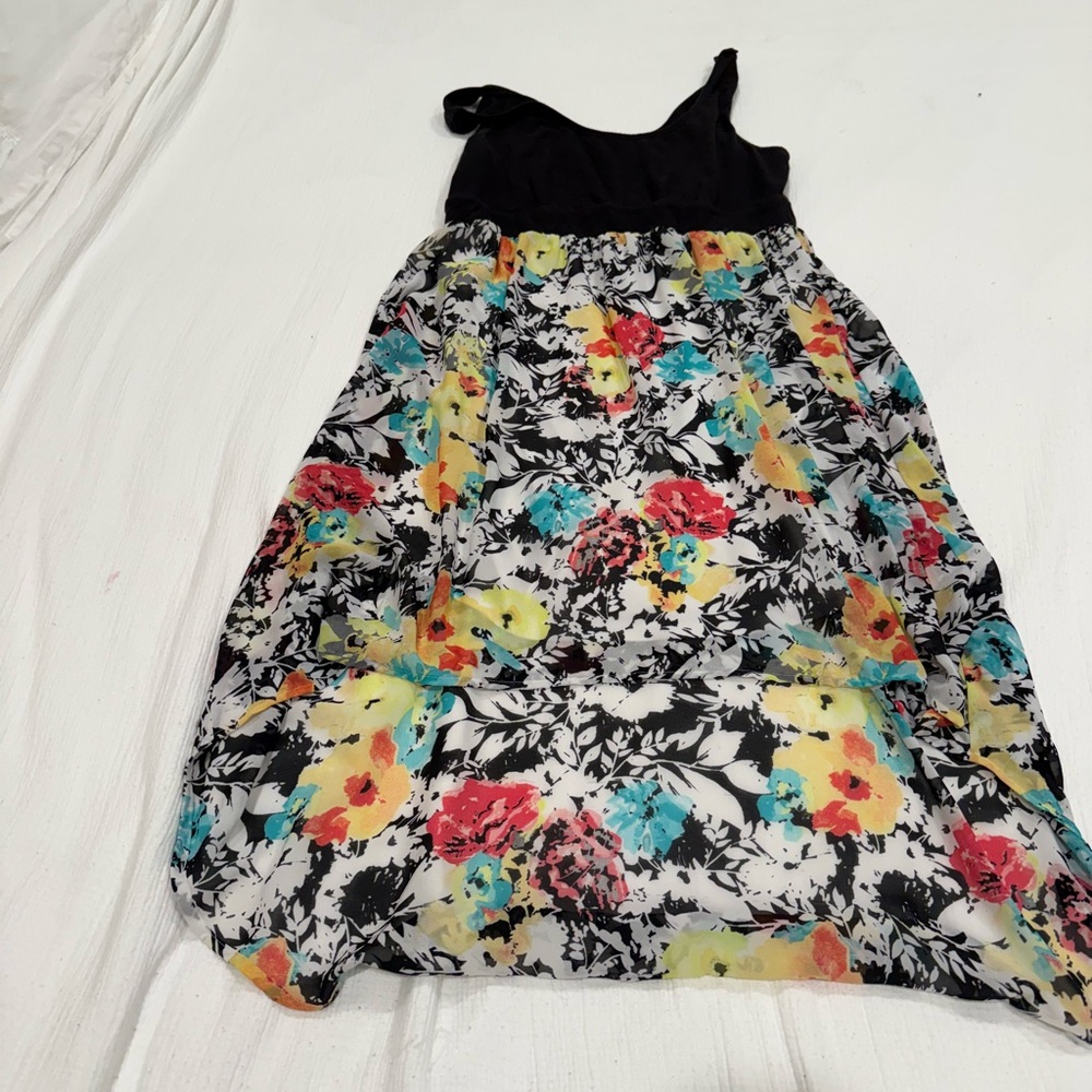 Torrid Black and multicolor High Low Sundress size 1x